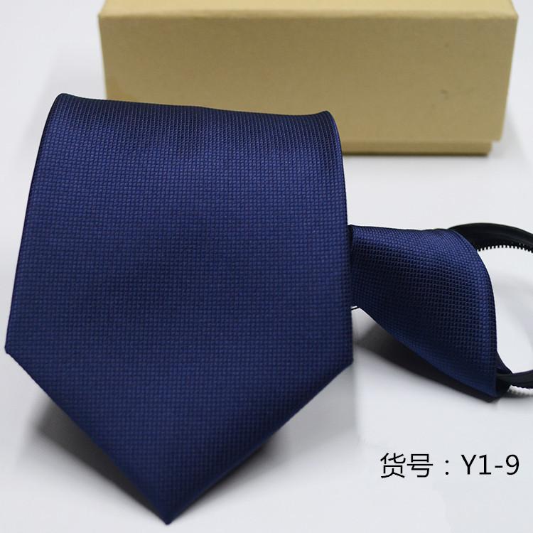 Men's Easy-to-Pull Casual Zipper Tie New Korean Style Professional Formal Wear Convenient Lazy Tie Spot Wholesale