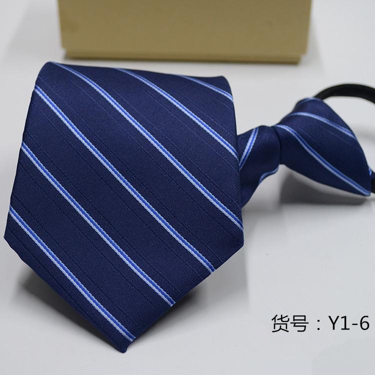 Men's Easy-to-Pull Casual Zipper Tie New Korean Style Professional Formal Wear Convenient Lazy Tie Spot Wholesale