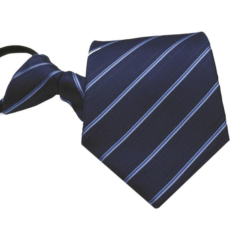 Men's Easy-to-Pull Casual Zipper Tie New Korean Style Professional Formal Wear Convenient Lazy Tie Spot Wholesale