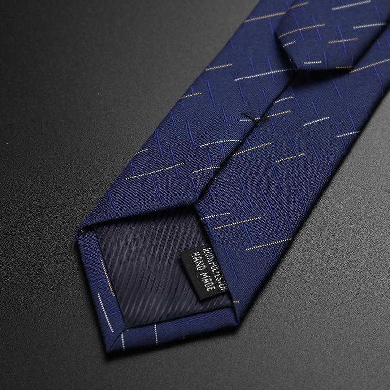 Tie Men's Formal Wear Business Wedding Groom Shirt Professional Student Black Gray 6cm Knot-Free Zipper Lazy