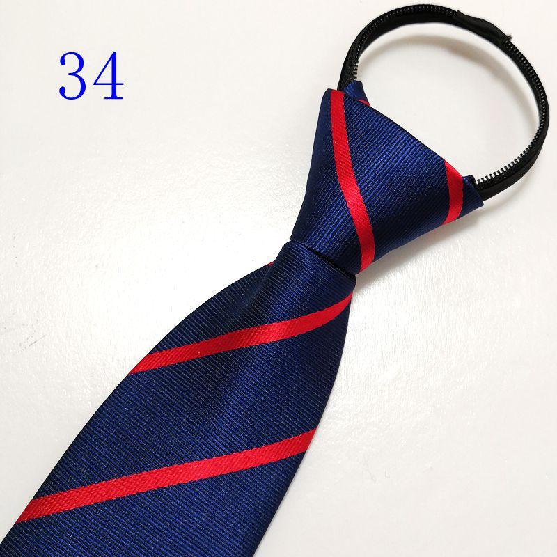 Men's Zipper Tie Bridegroom Wedding Red 8cm Formal Wear Business Black Knot-Free Lazy Easy to Pull Blue