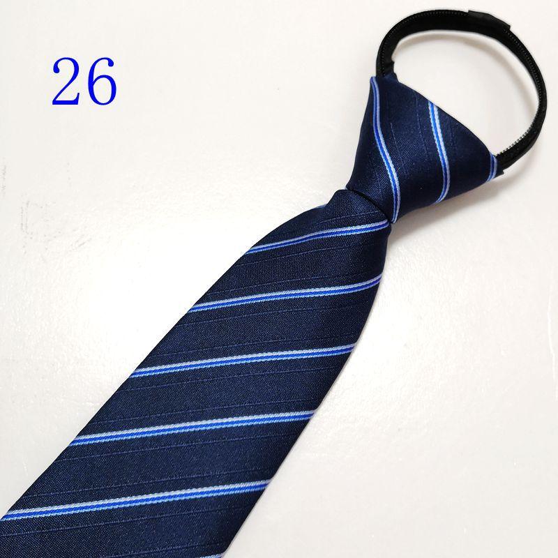Men's Zipper Tie Bridegroom Wedding Red 8cm Formal Wear Business Black Knot-Free Lazy Easy to Pull Blue