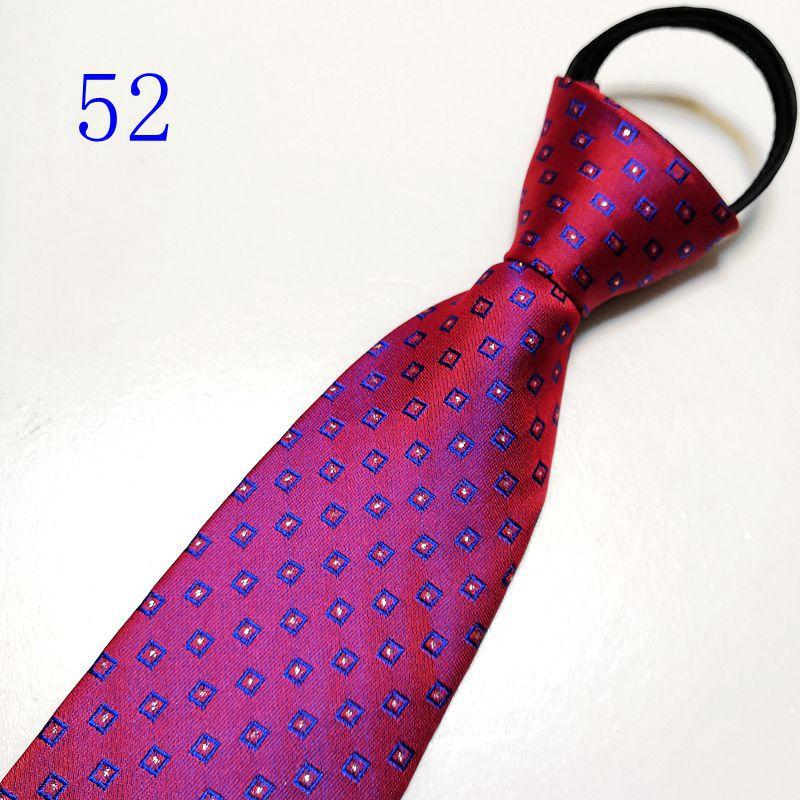 Men's Zipper Tie Bridegroom Wedding Red 8cm Formal Wear Business Black Knot-Free Lazy Easy to Pull Blue