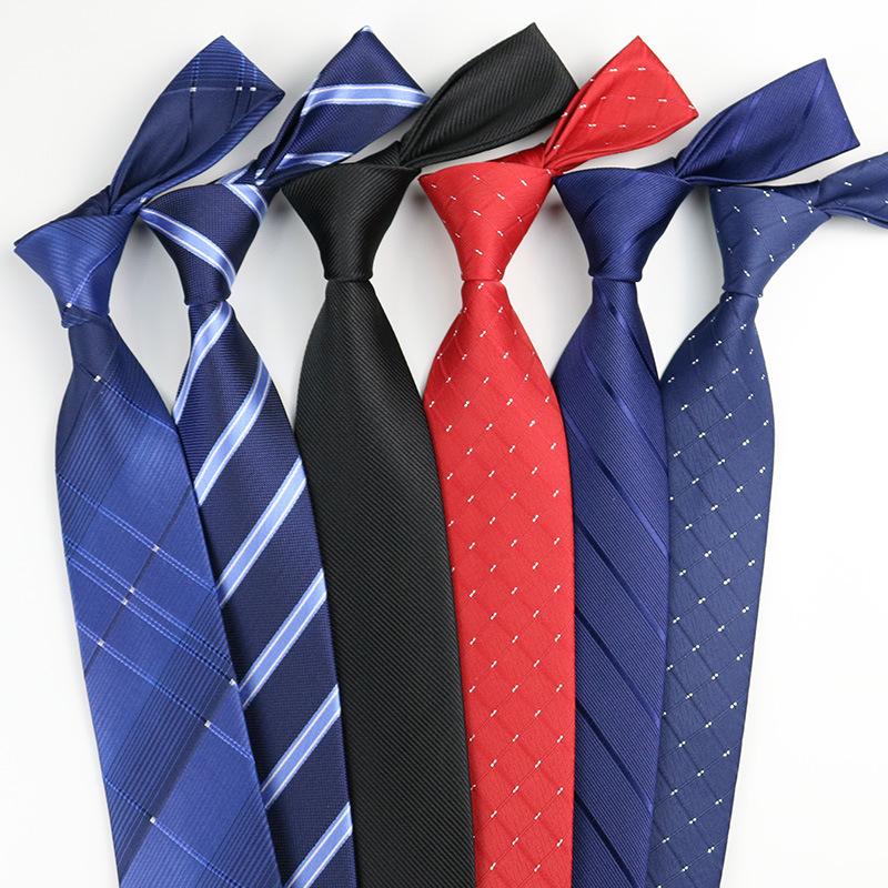 Men's Tie Business Shirt Striped Security Professional Formal Wear Wholesale plus Logo Manufacturer 8cm Hand Fight
