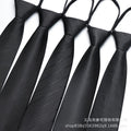 Tie 8cm Men's Formal Wear Business Red Blue Black Professional Wedding Bridegroom Korean Style Zipper Free