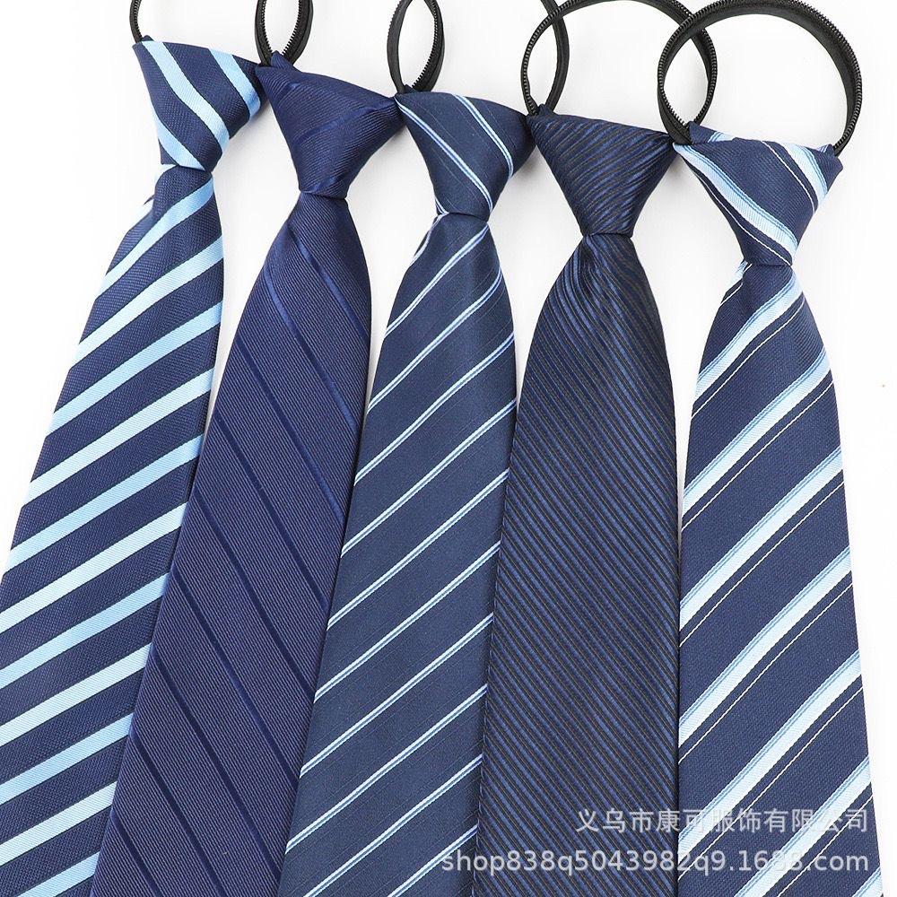 Tie 8cm Men's Formal Wear Business Red Blue Black Professional Wedding Bridegroom Korean Style Zipper Free