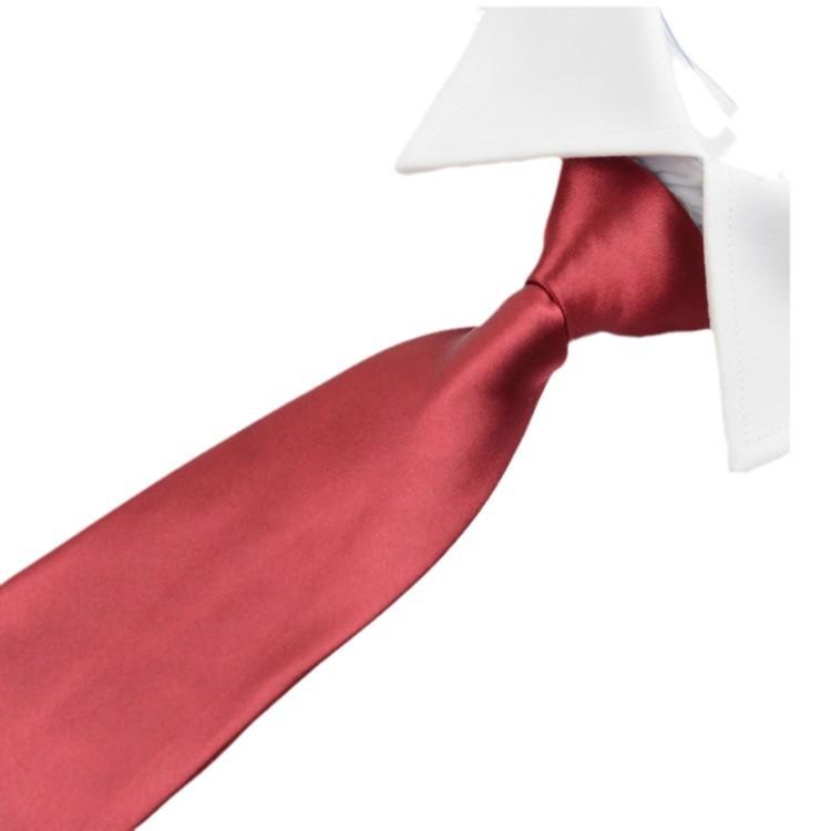 Place of Origin Direct Sales Spot Polyester Solid Color Tie 8cm Business Tie Color Complete Wholesale Tie