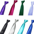 Wholesale Tie/8cm Factory Direct Male Hand Tie Polyester Glossy Printing Business Solid Color