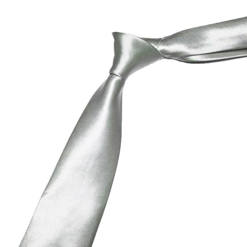 Wholesale Tie/8cm Factory Direct Male Hand Tie Polyester Glossy Printing Business Solid Color