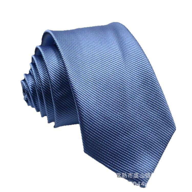 Tie Men's New 6cm Korean Fashion Men's British Narrow Solid Color Business Group Tie Wholesale Formal Wear