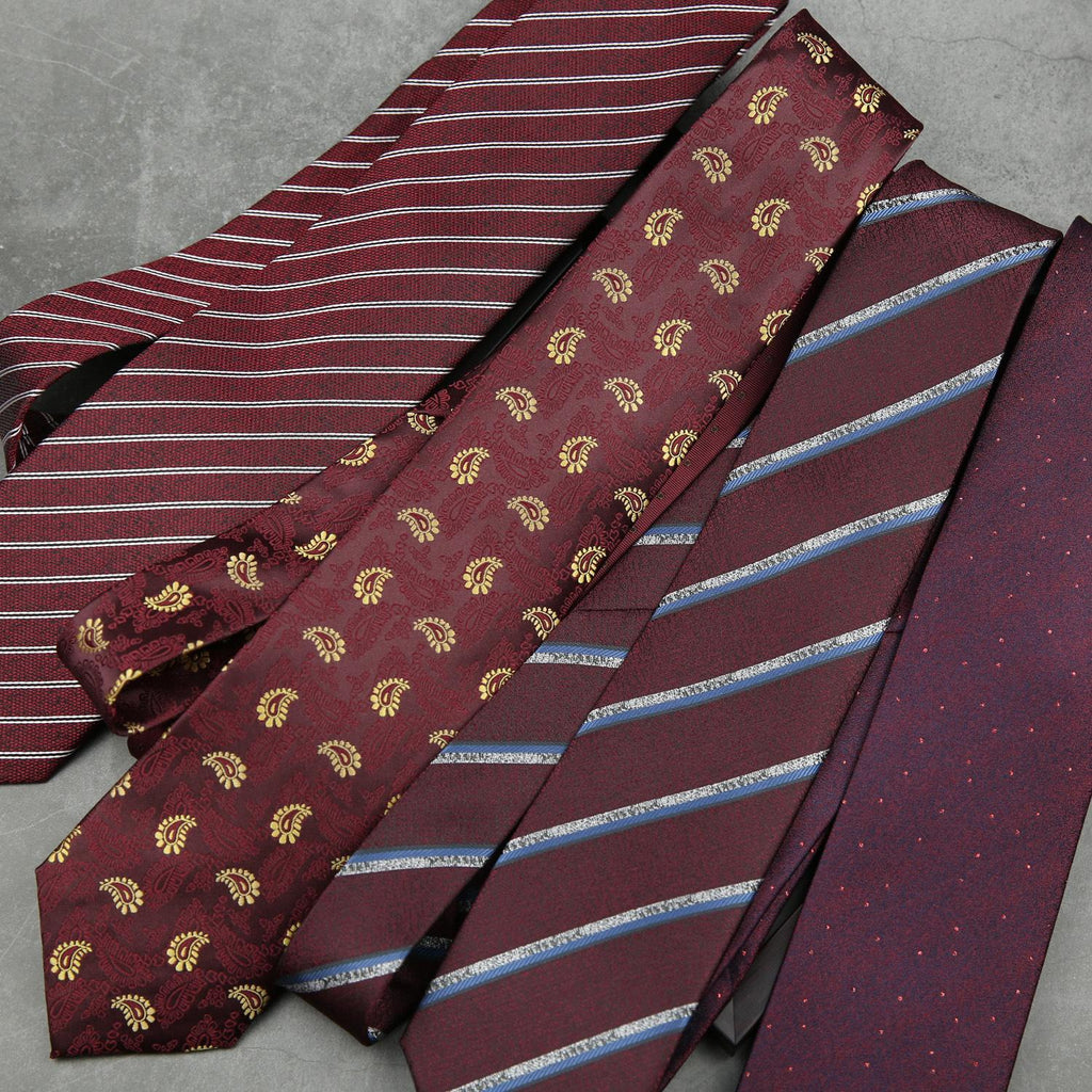 Wedding Bridegroom Wine Red Tie Men's Wedding Formal Wear Hand-Tied Business Suit 8cm Tie