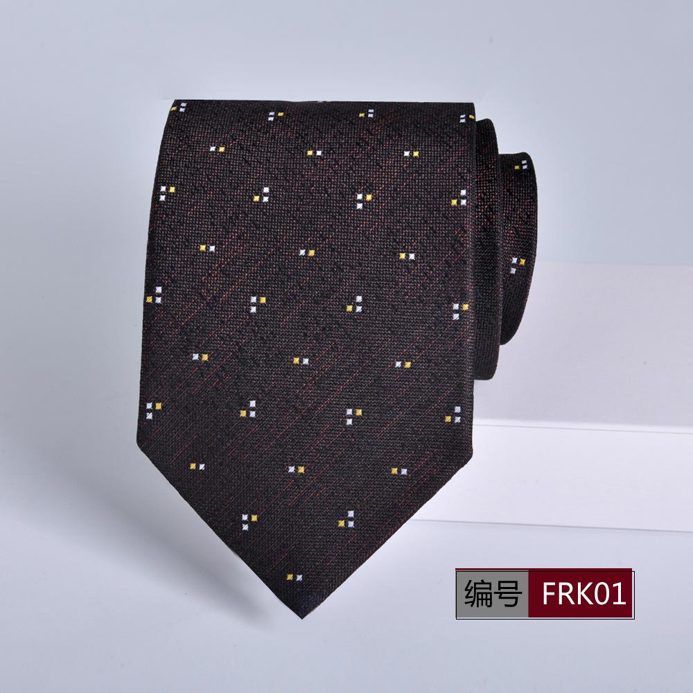 Tie Men's Formal Wear Business Wedding New Hand-Made 8cm Striped Jacquard Groom Best Man Trendy Spot