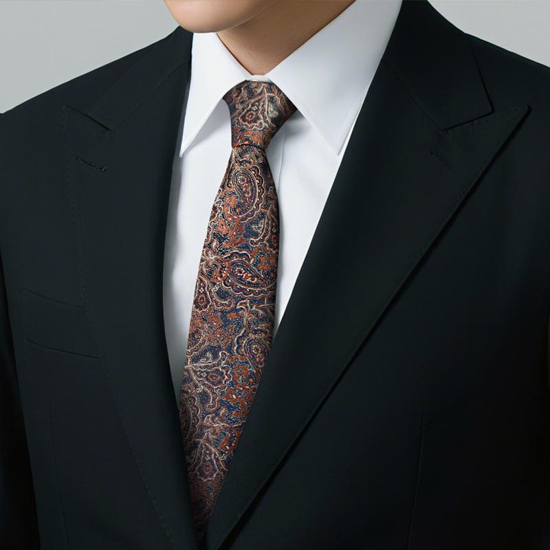 Champagne Tie Men's Coffee Color Business Knot-Free Zipper Retro Striped Wedding Bridegroom Hand-Beating Lazy Brown