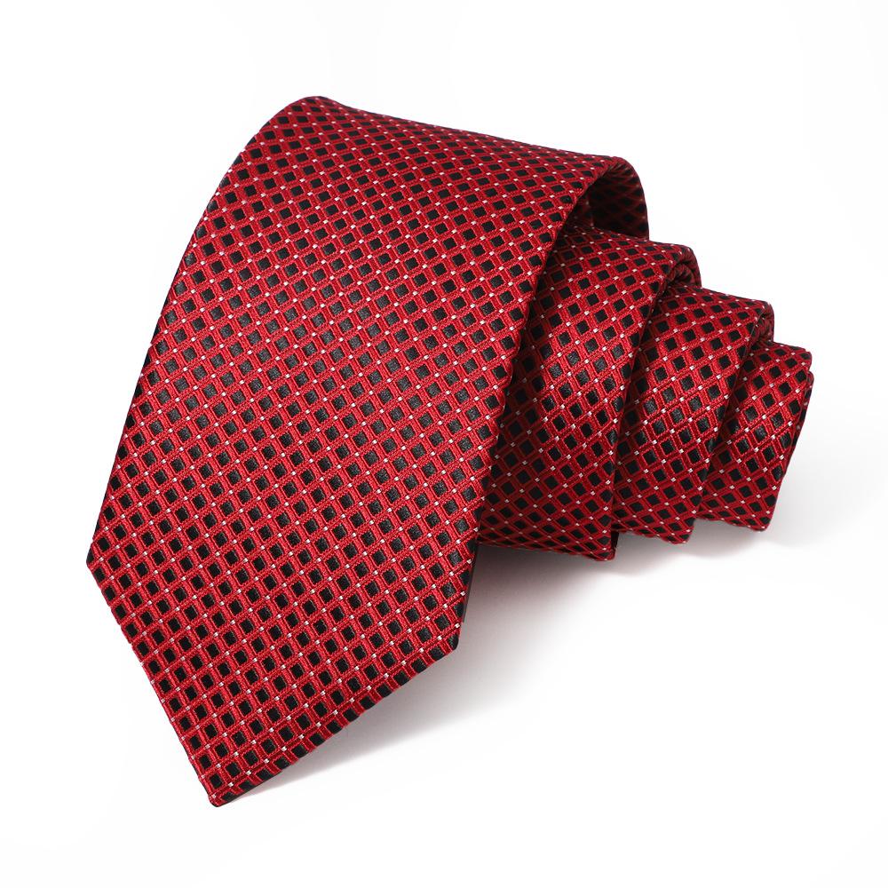 2026 New Men's Tie Wine Red Wedding Tie Men's High-Grade Retro Bridegroom Wedding Hand Tie Men
