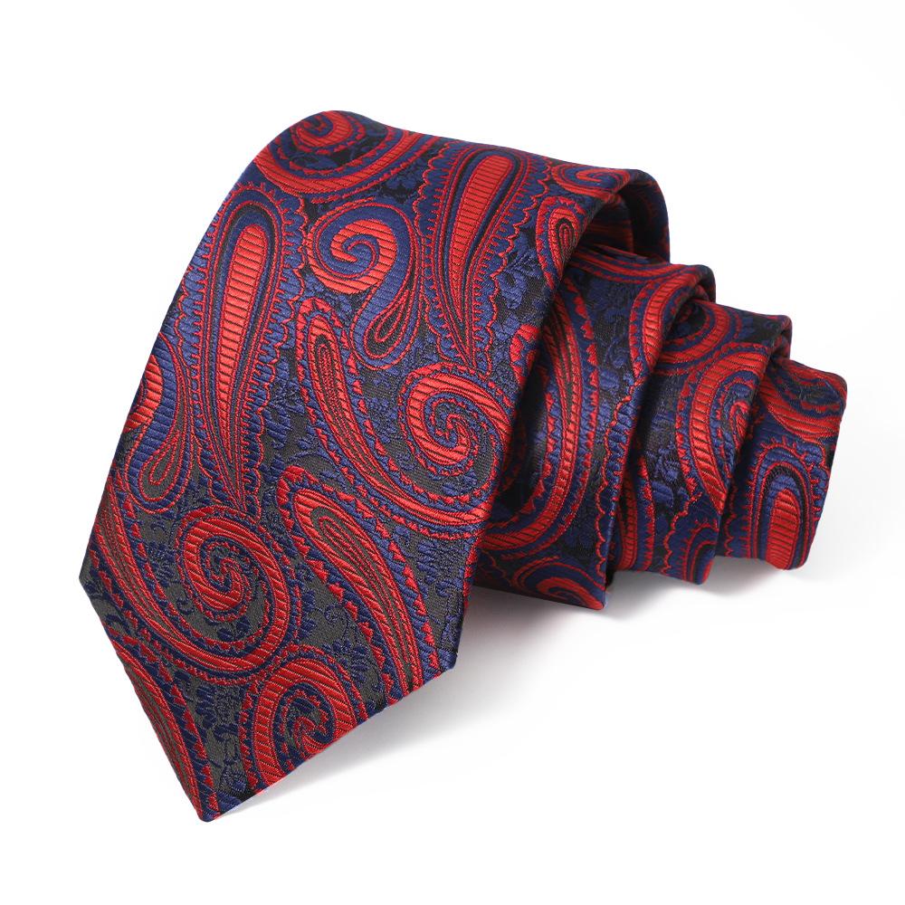2026 New Men's Tie Wine Red Wedding Tie Men's High-Grade Retro Bridegroom Wedding Hand Tie Men