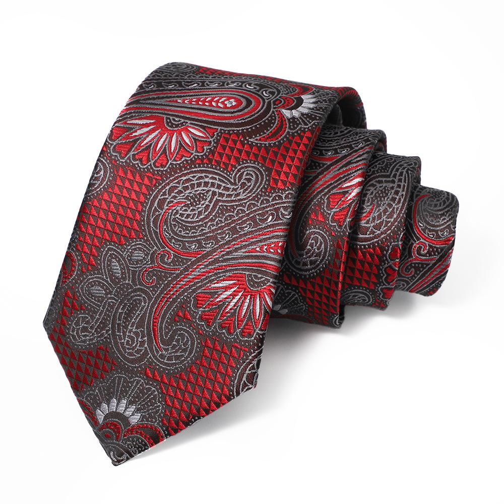 2026 New Men's Tie Wine Red Wedding Tie Men's High-Grade Retro Bridegroom Wedding Hand Tie Men