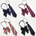 Factory Spot Wholesale Children's Tie Bow Tie Set Primary School Junior High School Students Solid Color Striped Tie Feather Root Bow Tie