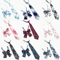 Spot Japanese College Style Student Plaid Tie Free Sailor Suit JK Uniform Tie Bow Tie Men and Women Suit