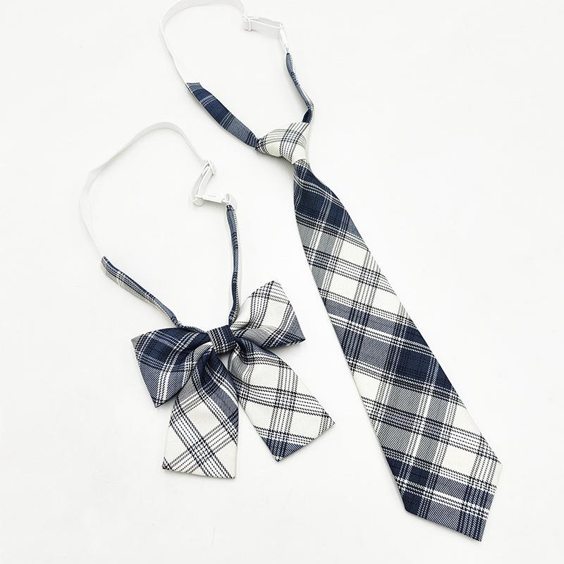 Spot Japanese College Style Student Plaid Tie Free Sailor Suit JK Uniform Tie Bow Tie Men and Women Suit