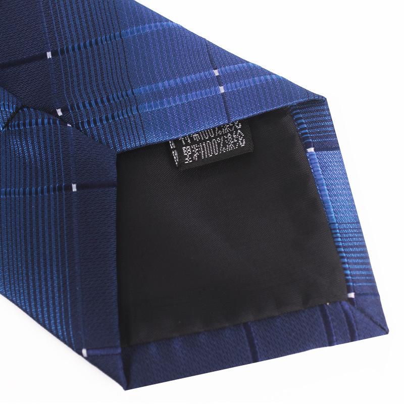 Men's Professional Tie Knot-Free 8cm Lazy Zipper Tie 7cm Easy Pull Business Formal Wear Work Wholesale