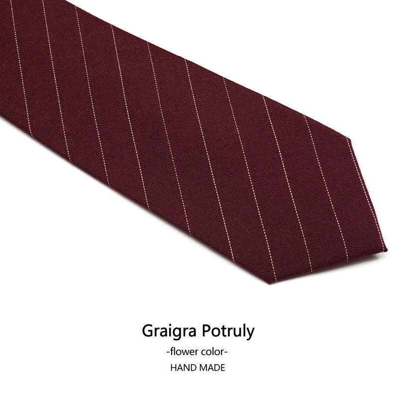 Houndstooth Suit Tie Men's Solid Color Coffee Gray 6cm Casual Tie Retro Work Plaid Fashion Women