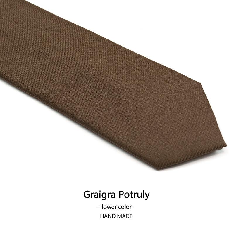 Houndstooth Suit Tie Men's Solid Color Coffee Gray 6cm Casual Tie Retro Work Plaid Fashion Women