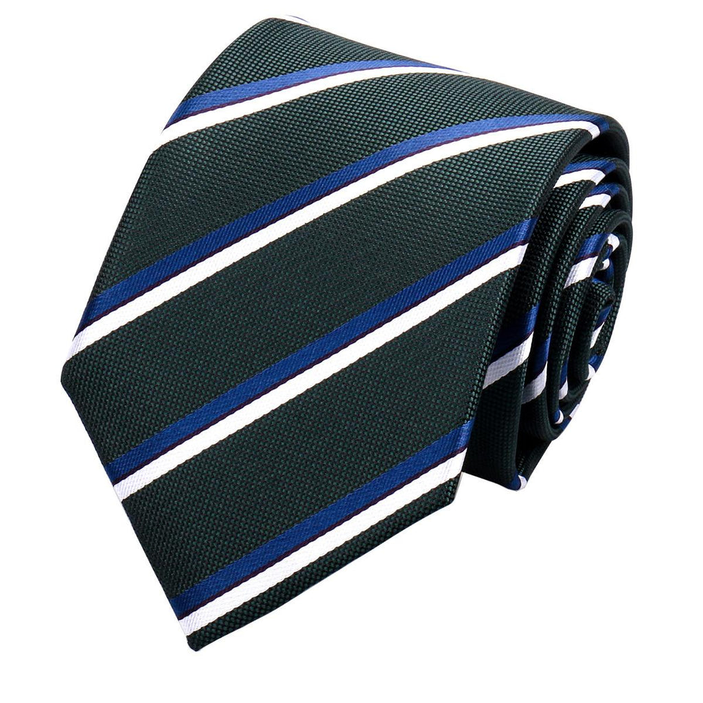 Men's Business Advanced Tie Formal Dress Bridegroom Wedding Polyester Stripe 8cm Black Red Tie Shengzhou Spot