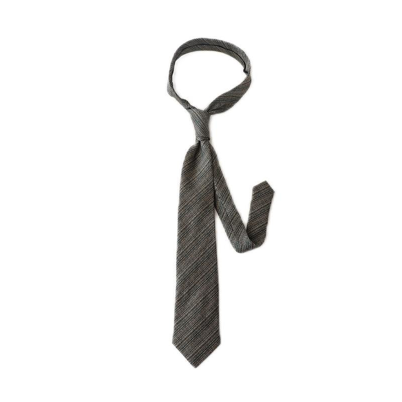 Factory Spot Wholesale Spring and Summer Men's Korean-Style Formal Wear Business 8cm Simple Line Red Coffee Color Rice Color Hand Fight