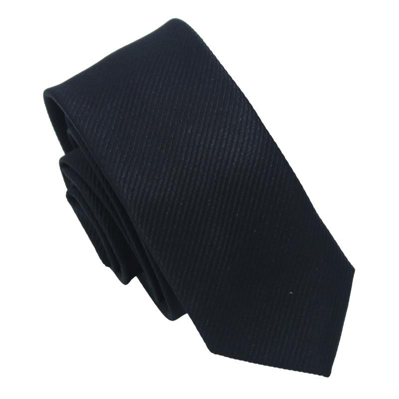 Wholesale Men's Casual Tie Black Red 5cm Ultra Narrow Fashion Business Solid Color Twill Hand Play Business Style