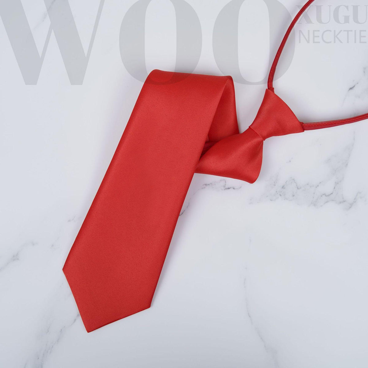 Black Wine Red Red Navy Blue Zipper Tie Lazy Tie