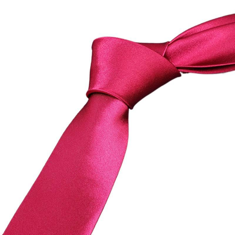 Cute Sauce 8cm Group Tie Satin Tie Men's Solid Color Blue Tie Wedding Business Monochrome Best Man