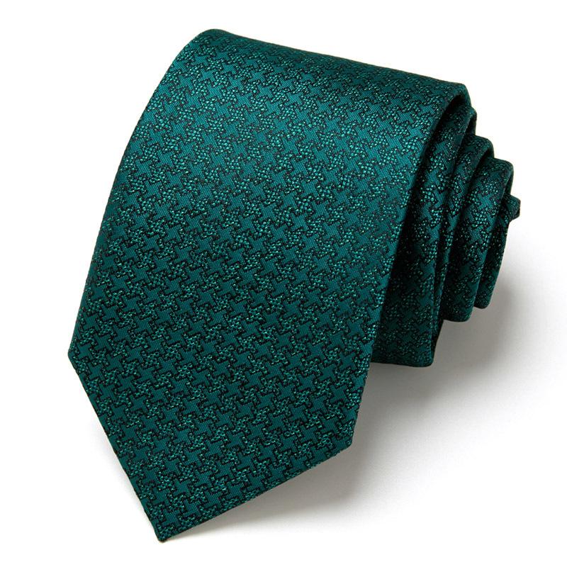 Cross-Border Hot Sale Men's Business Tie Manufacturers Spot Hand-Made Professional Formal Wear Interview Tie Men's Polyester Silk
