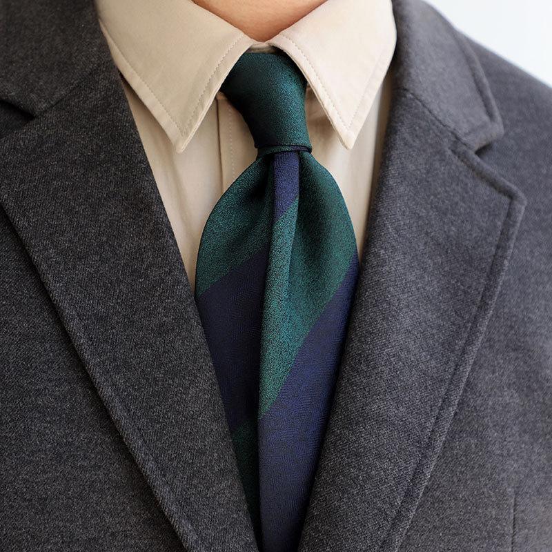 Neapolitan Arrow Tie 8cm Striped Twill Polyester Business Italian Fashion Tie Factory Spot Boutique