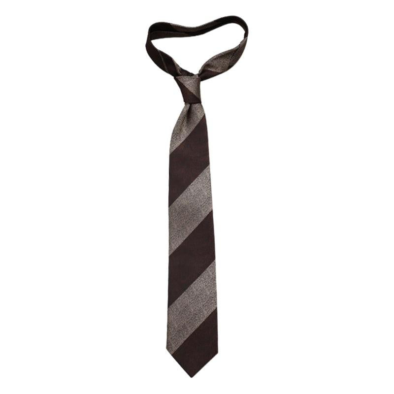 Neapolitan Arrow Tie 8cm Striped Twill Polyester Business Italian Fashion Tie Factory Spot Boutique