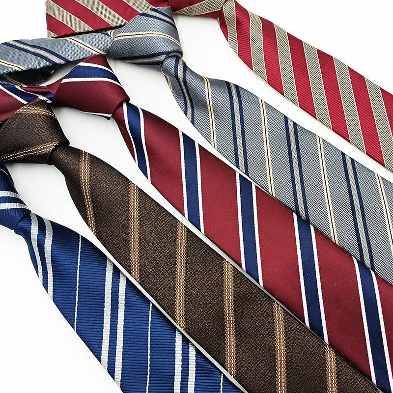 Oushixin Factory Wholesale JK Uniform Tie for Boys and Girls 7cm Hand-Made Striped Accessories All-Matching