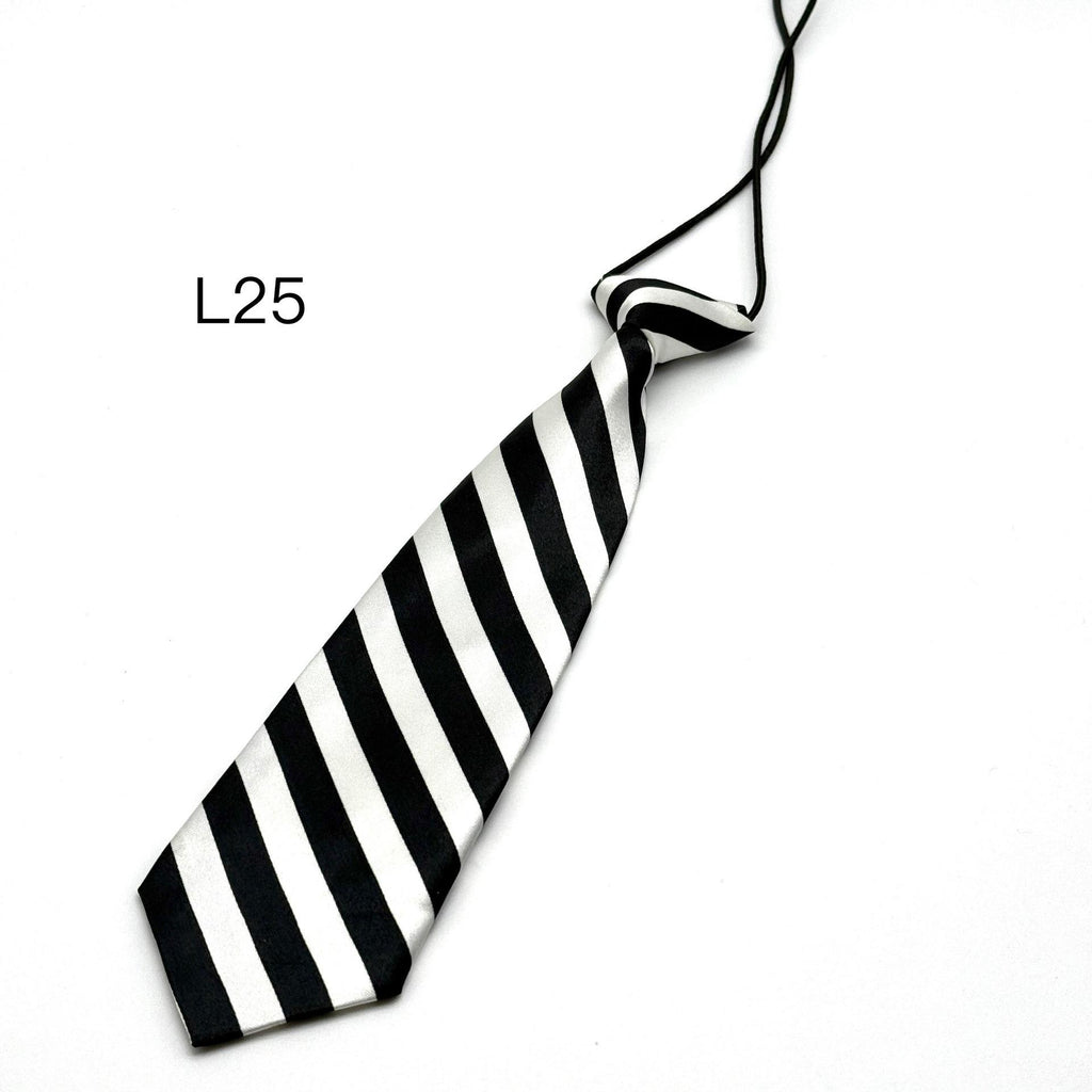 Solid Color Children's Tie Female Primary and Secondary School Kindergarten Baby Bow Black Red School Uniform Uniform Accessories