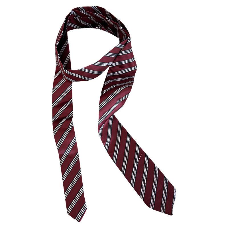 Rose Same Style Tie for Women 2026 New Korean Style Striped Scarf with Shirt Bow Tie Hand Tie Scarf Fashion Accessories