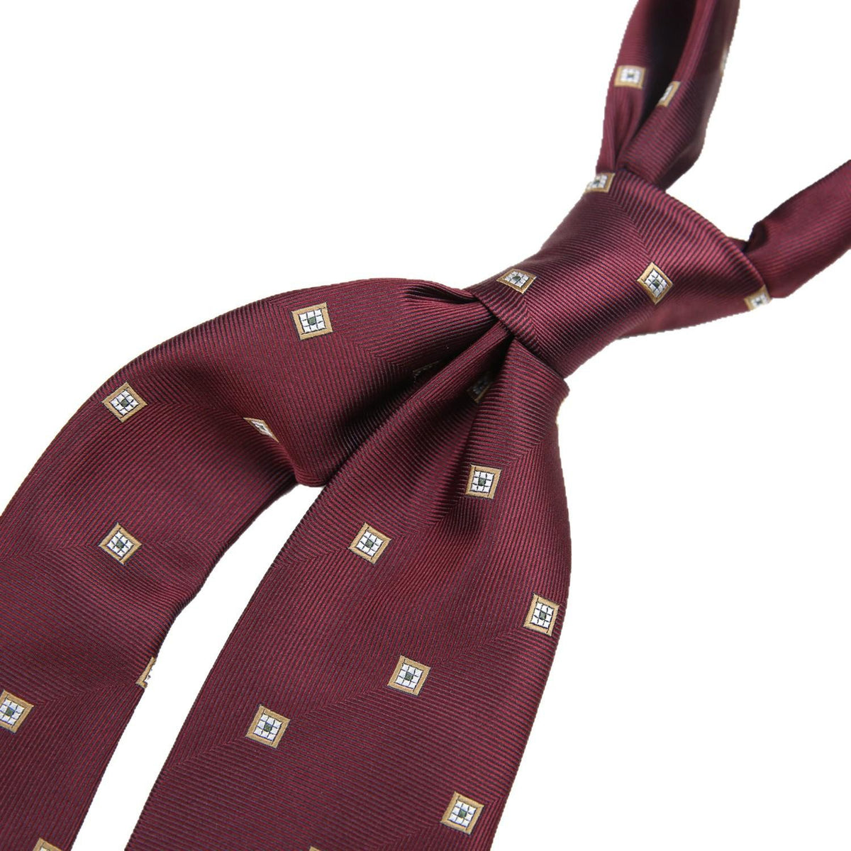 Tie Men's 8cm Formal Wear Professional Business Casual Versatile Simple Coffee Color Wine Red Striped Green Gold Vintage Tie