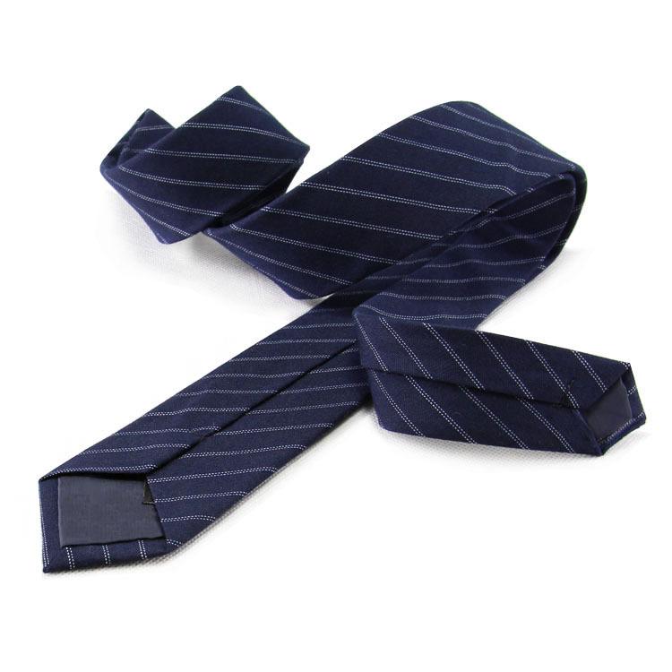 Fashion Men's Suit Cotton 6cm Narrow Tie Business Formal Wear Korean Striped Casual Tie Custom Wholesale