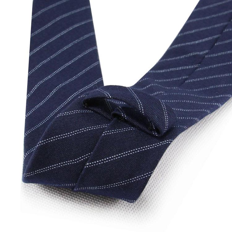 Fashion Men's Suit Cotton 6cm Narrow Tie Business Formal Wear Korean Striped Casual Tie Custom Wholesale