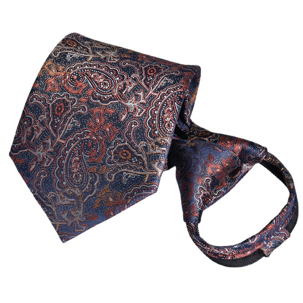 Tie Men's Business Administrative Male Bridegroom Wedding Zipper Lazy Professional Easy Pull Free 8cm Spot