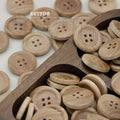 Round Wood Button Men's and Women's Clothes Top Sweater Coat Button Children's Clothes Shirt Shirt Decorative Button