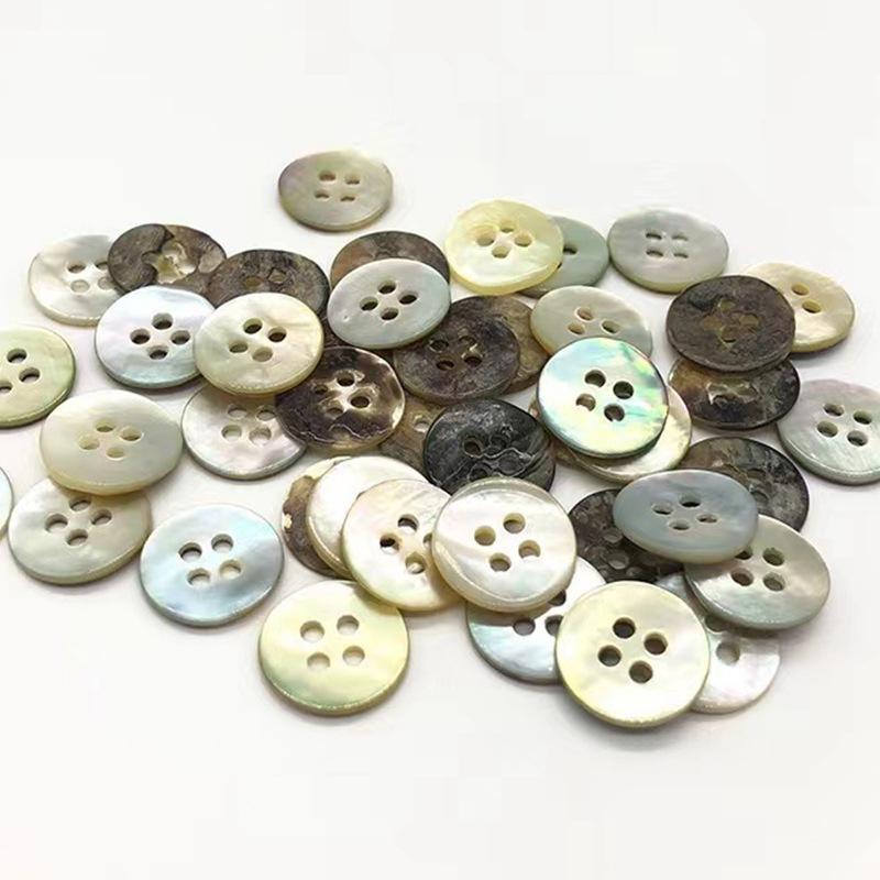 Spot Goods Shell Buckle Horse Shell Button Shirt Shell Button Japanese Horse Shell Sweater Natural Real Shell Button
