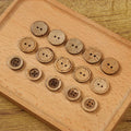 Button Button Children's Wooden Shirt Button Raw Wood Sweater Natural Coconut Button Baby Clothes Cute Button