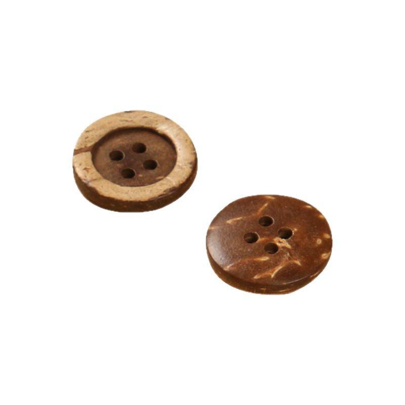 Button Button Children's Wooden Shirt Button Raw Wood Sweater Natural Coconut Button Baby Clothes Cute Button