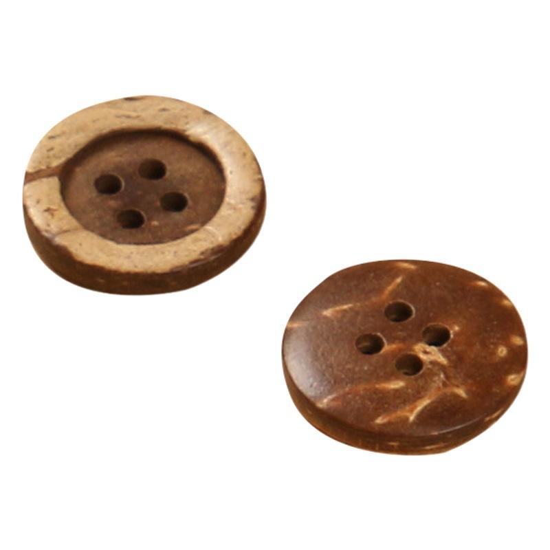 Button Button Children's Wooden Shirt Button Raw Wood Sweater Natural Coconut Button Baby Clothes Cute Button