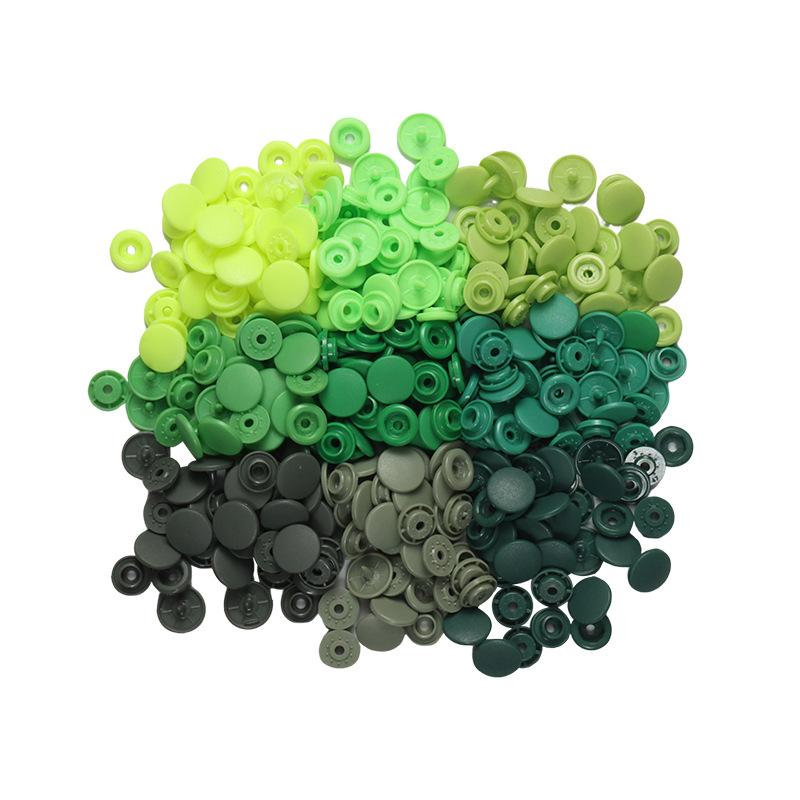 60 Color Frosted Glossy T5 Plastic Four-Joint Buckle Small Batch Snap Button Color Sample Environmental Protection Pom Baby Resin Four-Joint Buckle