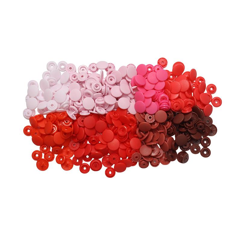 60 Color Frosted Glossy T5 Plastic Four-Joint Buckle Small Batch Snap Button Color Sample Environmental Protection Pom Baby Resin Four-Joint Buckle