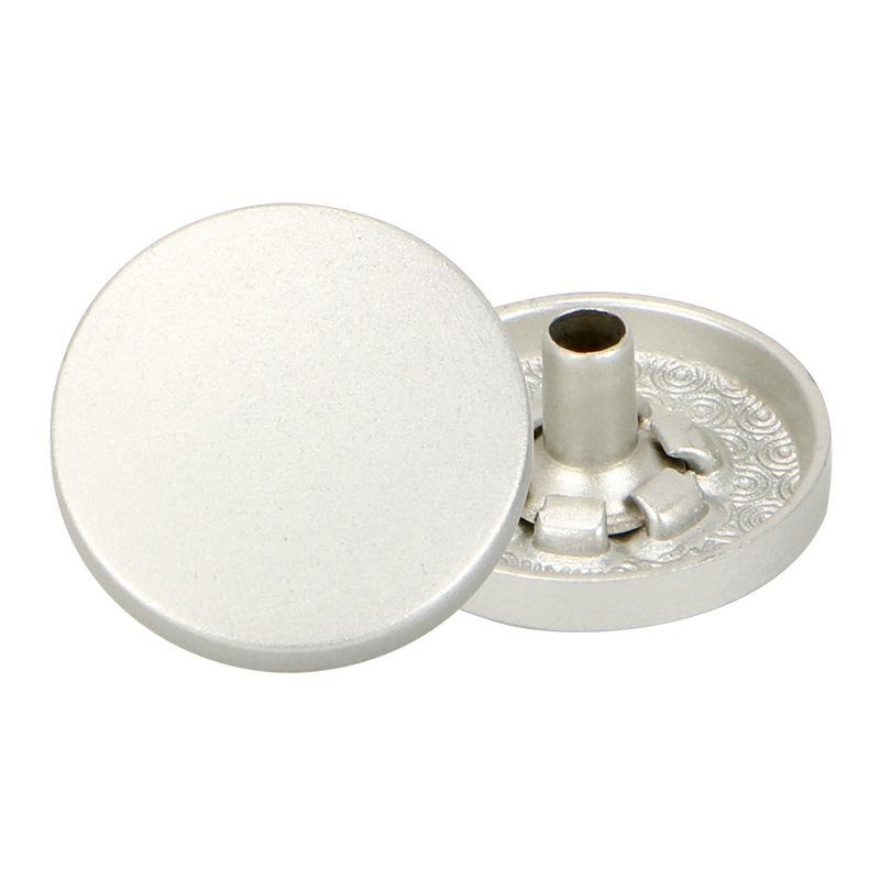 Factory Wholesale Metal Button Copper Surface Button Button Double-Sided Hidden Buckle Hardware Luggage Clothing Brass Button