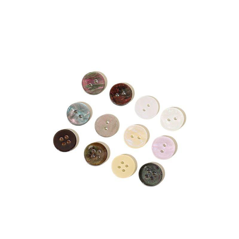 Resin Four-Eye Two-Eye Button Shirt Imitation Shell Small Button Fashion Manufacturer Sweater Clothing Accessories Factory Button